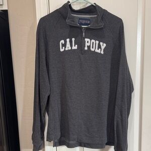 Jansport Charcoal Cal Poly Quarter-Zip Sweatshirt XXL / G2